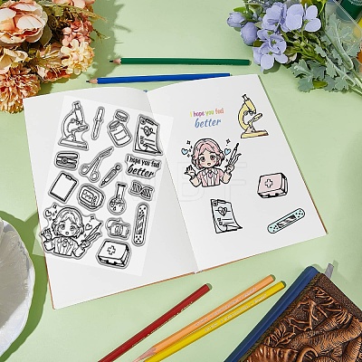 Plastic Stamps DIY-WH20018-0352-1