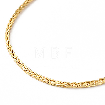 Brass Wheat Chain Necklace X-NJEW-R260-03G-1