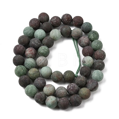 Natural Green Opal Beads Strands G-H045-A03-6MM-01-1