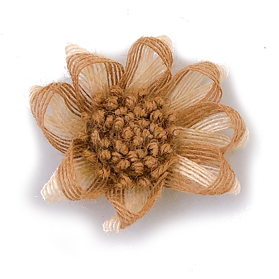 Burlap Artificial Flower Ornament Accessories HULI-PW0002-137D-1