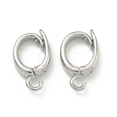 Brass Twister Clasps KK-D229-21P-1