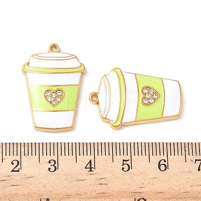 304 Stainless Steel Enamel Pendants STAS-I346-07G-02-1