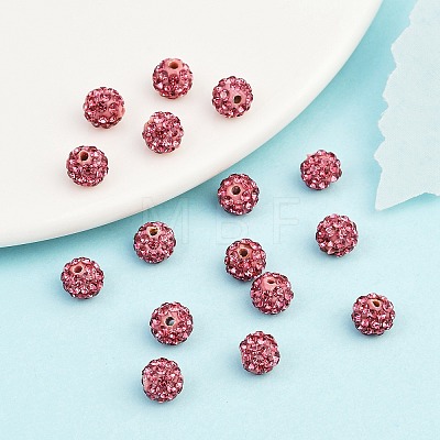 Polymer Clay Rhinestone Beads RB-H284-6MM-209-1