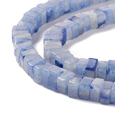 Dyed & Heated Natural Blue Aventurine Beads Strands G-K326-03B-1