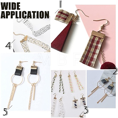Iron Ribbon Crimp Ends E004Y-01-1