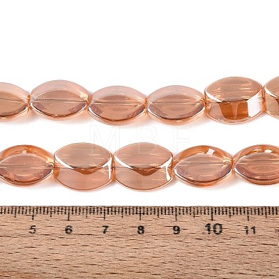 Electroplate Glass Beads Strands EGLA-Q134-02A-B02-1
