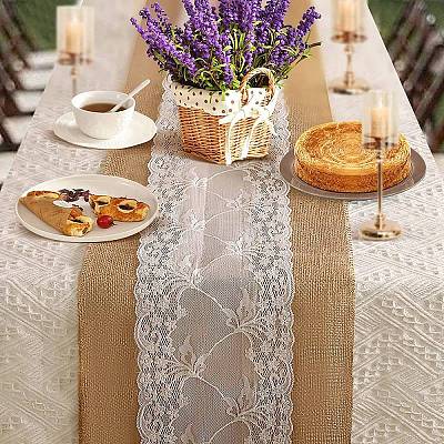 Jute Cloth & Lace Table Runners HULI-PW0002-131A-1