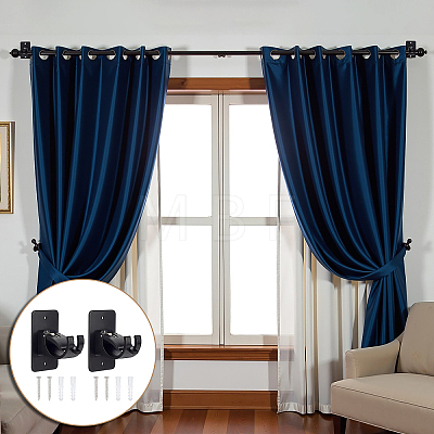 16Pcs Self-adhesive ABS Curtain Rod Hook Hangers FIND-WA0001-28-1