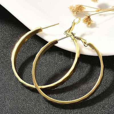 304 Stainless Steel Hoop Earrings for Women EJEW-C096-43G-01-1