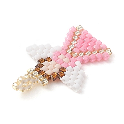 Beaded Angel Charms PALLOY-MZ01207-01-1