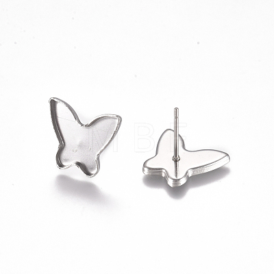 304 Stainless Steel Stud Earring Findings STAS-G225-23P-1