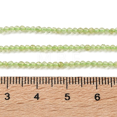 Natural Peridot Beads Strands G-P603-C-2mm-01-1