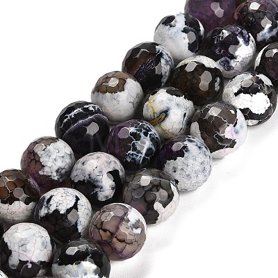 Natural Fire Crackle Agate Beads Strands G-L595-A02-01H-1