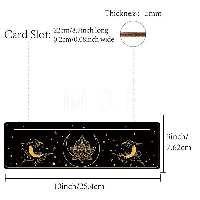 Carved Wooden Tarot Card Stand Holder DIY-WH0356-008-1