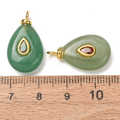 Natural Green Aventurine Pendants GG-CBAA798-01G-06-1