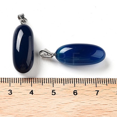 Natural Agate Dyed Pendants G-Q016-03A-1