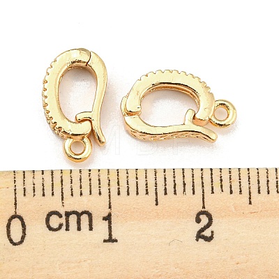 Brass Micro Cubic Zirconia Enhancer Shortener Bails X-KK-Q789-01G-1