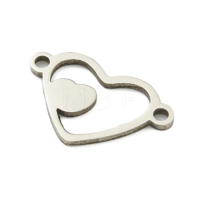 Non-Tarnish 201 Stainless Steel Connector Charms STAS-M015-20P-1