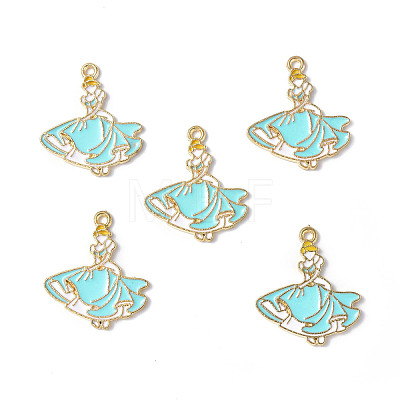 Alloy Enamel Pendants PALLOY-F288-05A-1