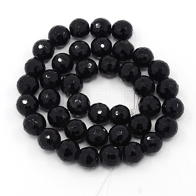 Synthetic Black Stone Beads Strands G-GSFR6mm-C044-1