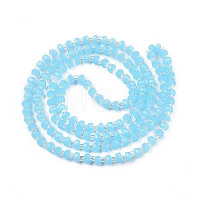 Imitation Jade Glass Beads Strands GLAA-N052-04-B01-1