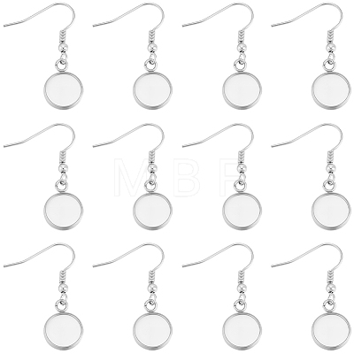 60Pcs 304 Stainless Steel Earring Hooks STAS-BBC0009-93B-1