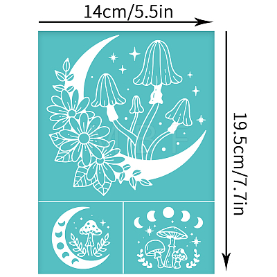 Self-Adhesive Silk Screen Printing Stencil DIY-WH0337-060-1