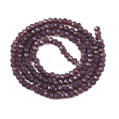 Opaque Solid Color Imitation Jade Glass Beads Strands EGLA-A044-P1mm-D11-1