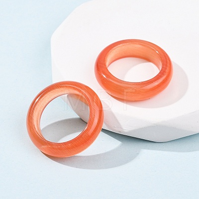 Cat Eye Finger Rings RJEW-G363-01A-11-1