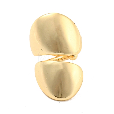 Real 14K Gold Plated Brass Cuff Earrings LS-EJEW-M232-02B-G-1