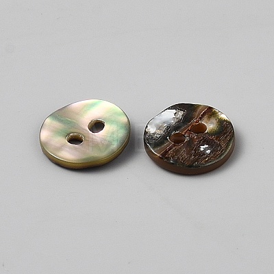 2-Hole Shell Buttons BUTT-WH0030-71C-1