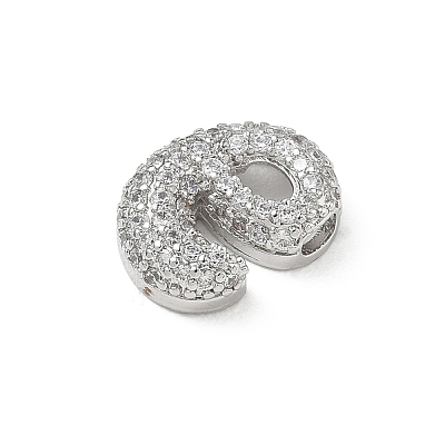 Brass Micro Pave Cubic Zirconia Pendants KK-A300-02P-E-1