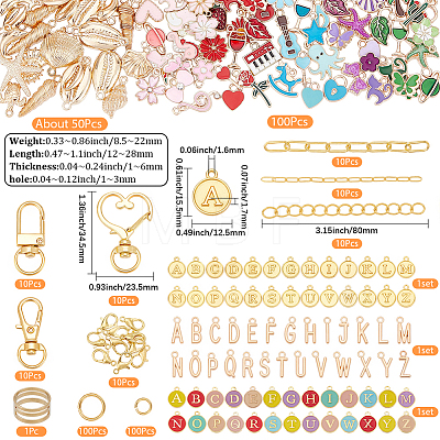 DIY Lip Gloss Keychain Findings Kits DIY-SP0007-47-1