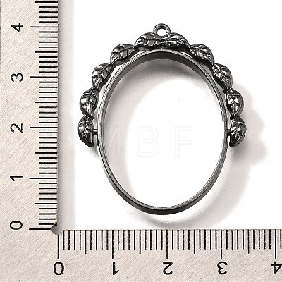 Alloy Open Back Bezel Pendants PALLOY-I223-18B-1