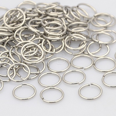 Tarnish Resistant 304 Stainless Steel Open Jump Rings STAS-N015-04-12x1.2mm-1