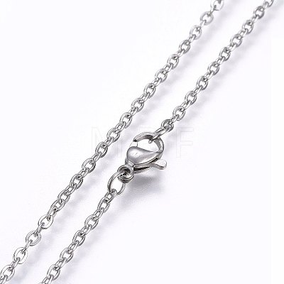 304 Stainless Steel Pendant Necklaces NJEW-H487-14P-1