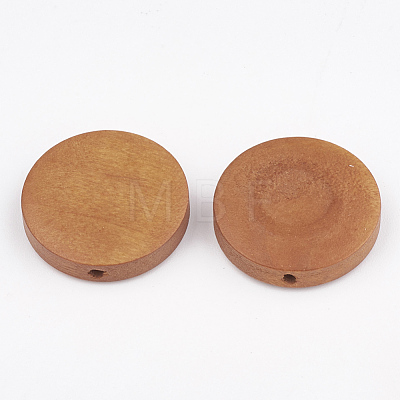 Natural Pear Wood Beads WOOD-T009-2.0cm-04-1