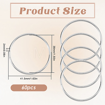 Iron Open Jump Rings FIND-SP0002-63C-1