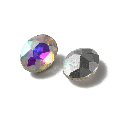 Pointed Back Glass Rhinestone Cabochons DIY-WH0043-57A-01-1