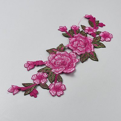 Flower Embroidery Cloth Iron On/Sew On Patches DIY-WH20050-13E-1