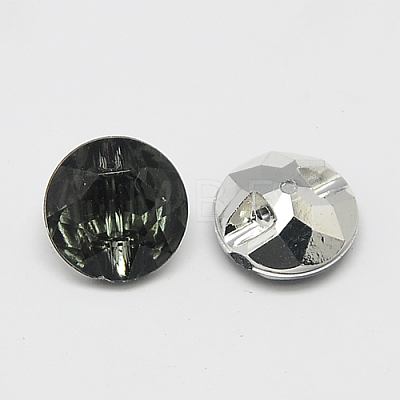 Taiwan Acrylic Rhinestone Buttons BUTT-F020-13mm-27-1