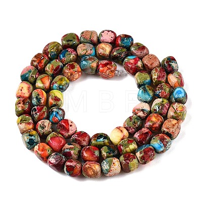 Natural Imperial Jasper Beads Strands G-N342-62H-1