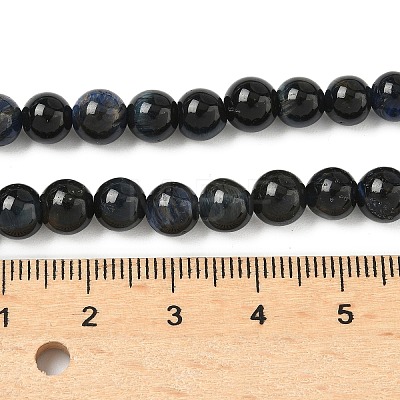 Grade B Natural Tiger Eye Beads Strands G-F591-18-6mm-03-1