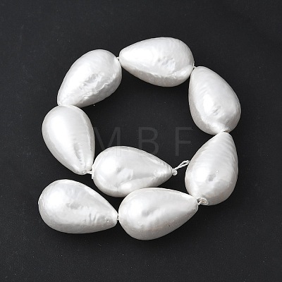 Electroplated Shell Pearl Beads Strands BSHE-F013-13-02-1