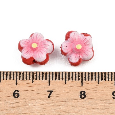 Printed Cinnabar Beads CARL-A001-01C-1