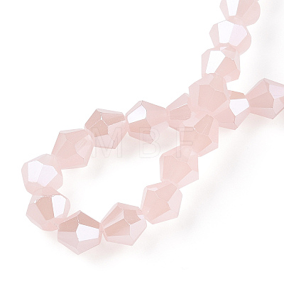 Imitation Jade Electroplate Glass Beads Strands EGLA-A039-J6mm-A07-1