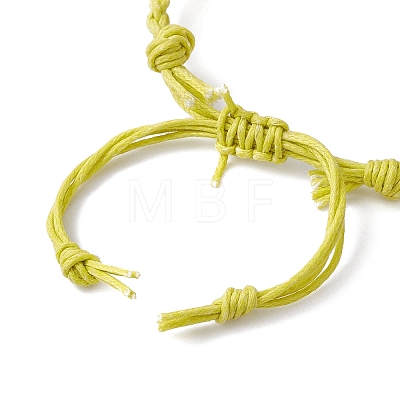 Adjustable Braided Waxed Cotton Macrame Pouch Bracelet Making BJEW-JB09698-1