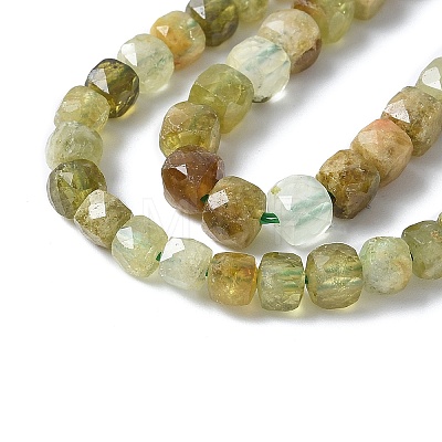 Natural Green Garnet Beads Strands G-NH0044-A01-1