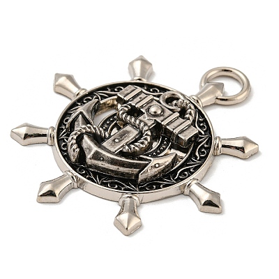 Tibetan Style Alloy Pendants PALLOY-A007-01AS-1