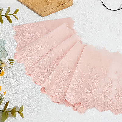 3Yards Cotton Embroidery Flower Pattern Ribbon OCOR-MA0001-83B-1